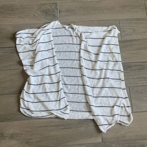 Daisies stripe knit kimono